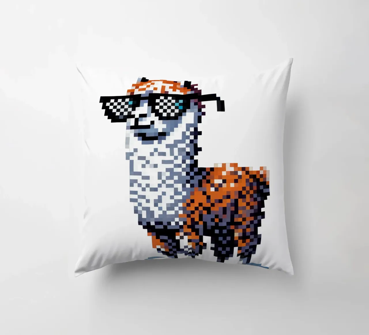 alpaca fresco - Pixelart cuscino da pixelart