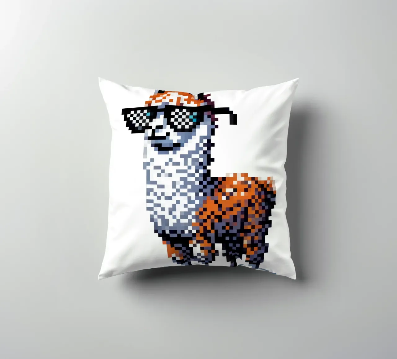 alpaca fresco - Pixelart cuscino da pixelart
