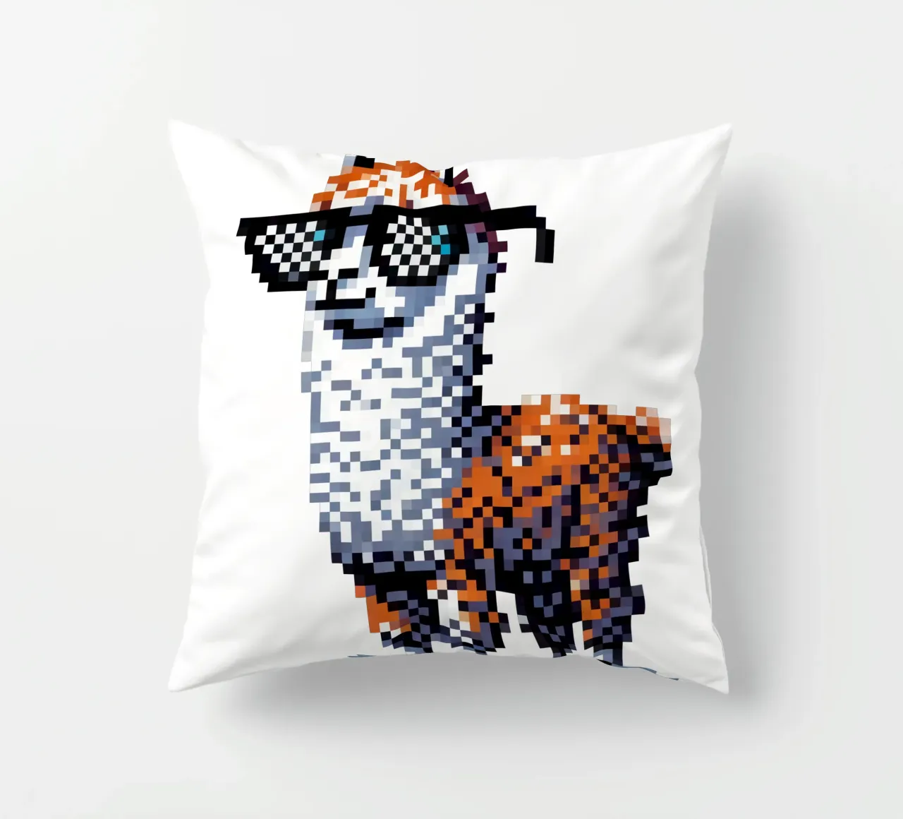 alpaca fresco - Pixelart cuscino da pixelart