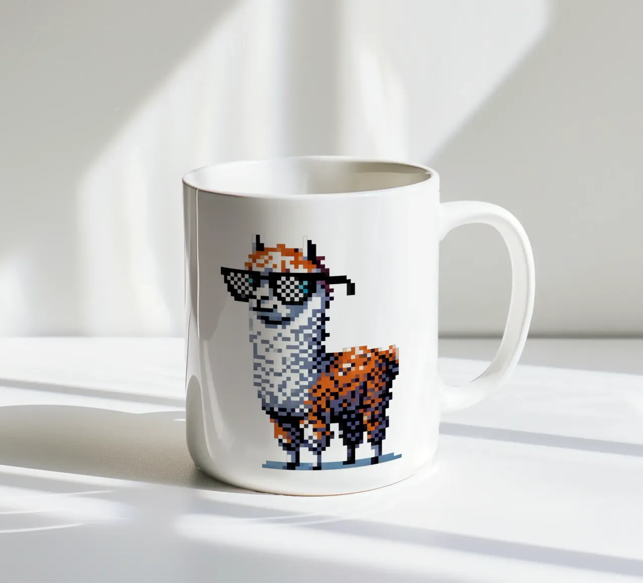 alpaca fresco - Pixelart tazza in ceramica da pixelart