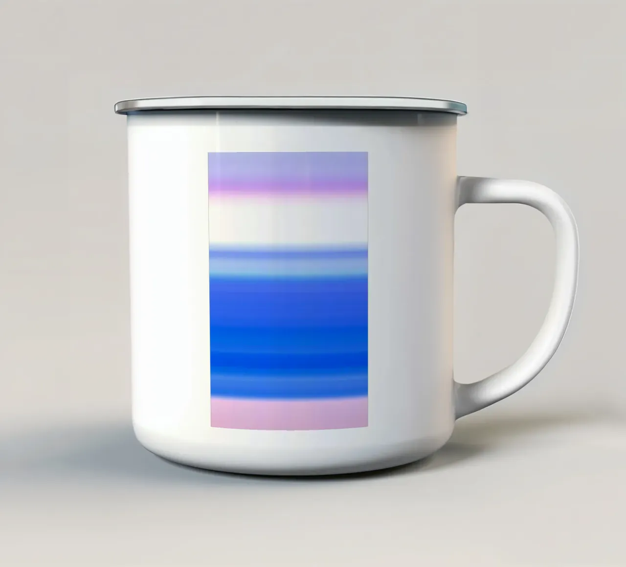 linee immersive #1 tazza in smalto da rafael campezato
