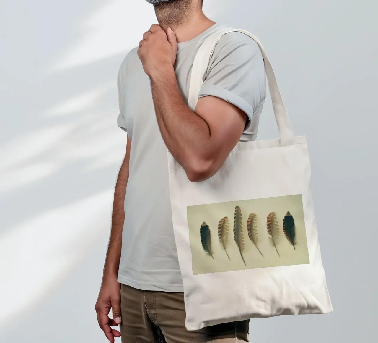 Piume #2 borsa in juta da Cassia Beck Photography