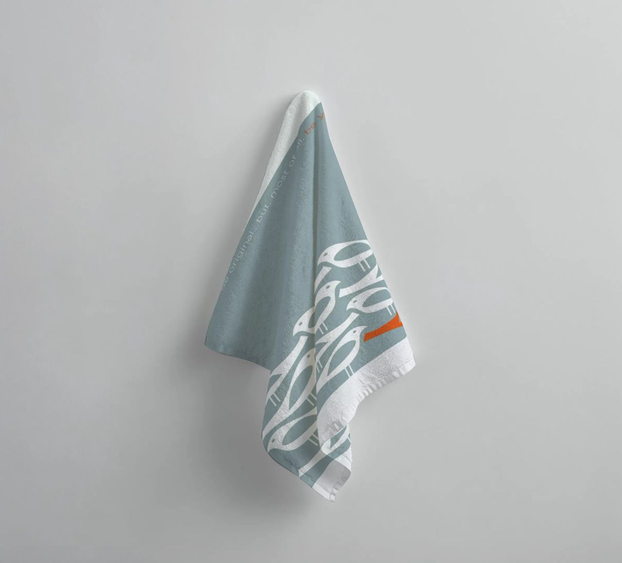 Birds Be Different towel by Visual Philosophy