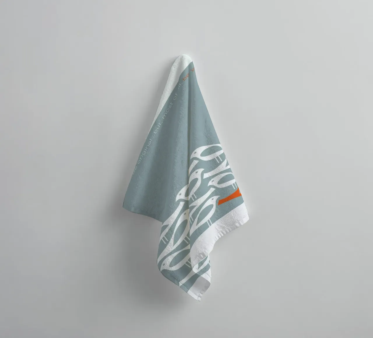 Birds Be Different towel by Visual Philosophy
