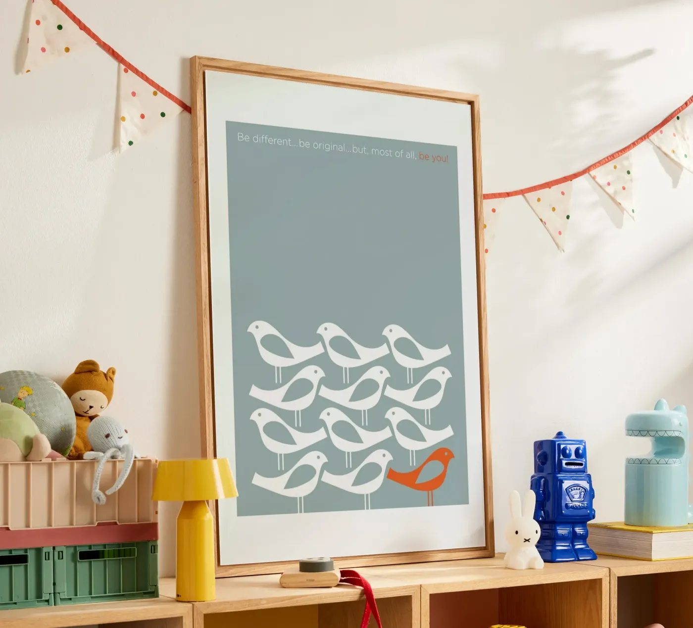 Birds Be Different Acryl-Glas von Visual Philosophy