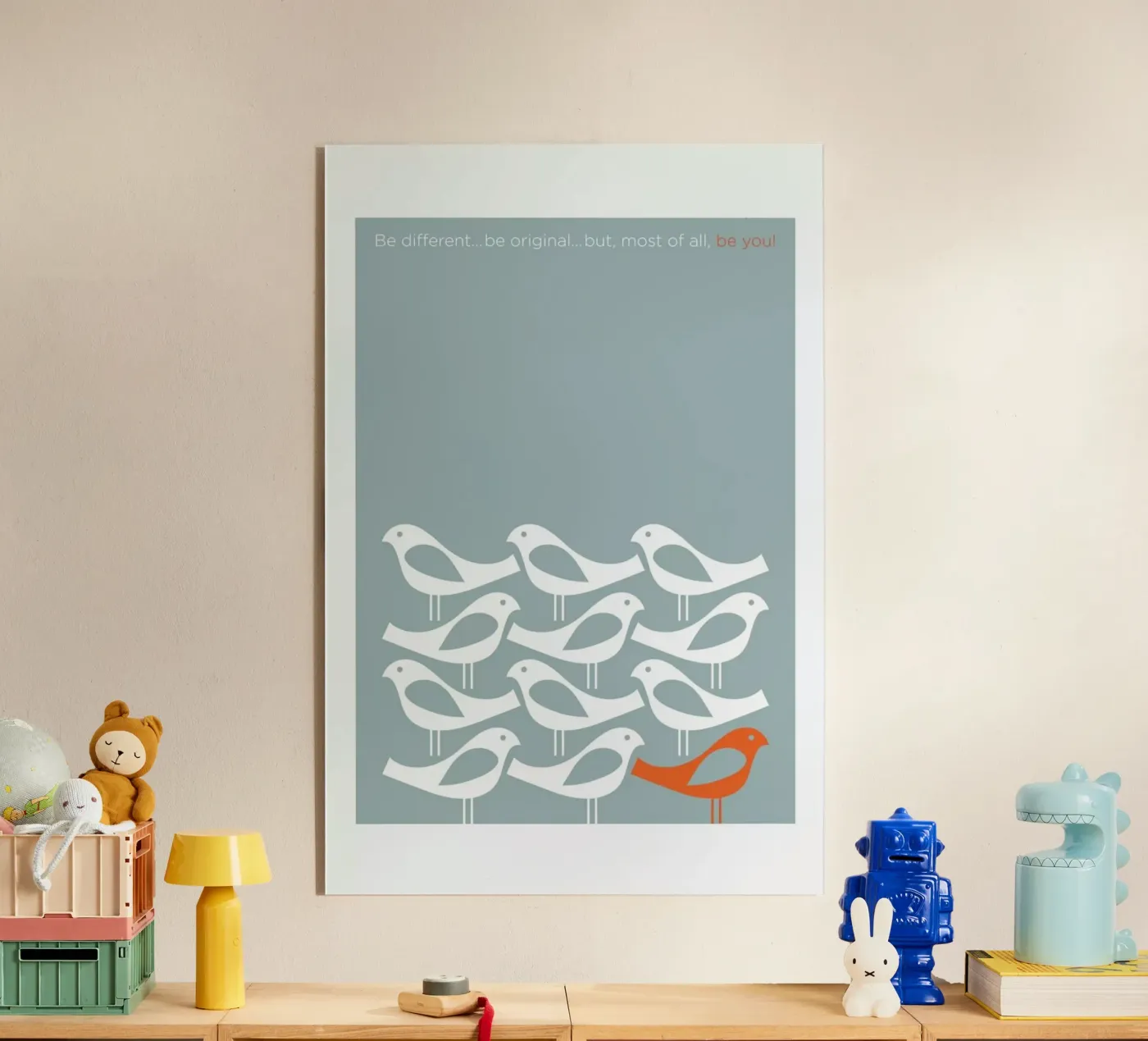 Birds Be Different Acryl-Glas von Visual Philosophy