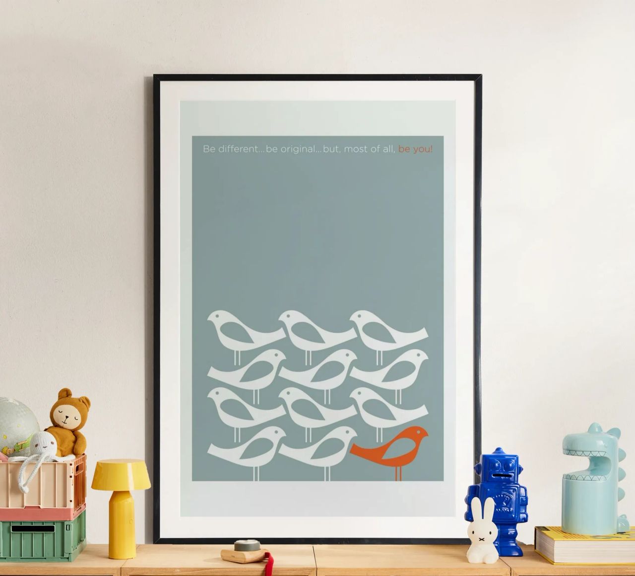 Birds Be Different Poster von Visual Philosophy