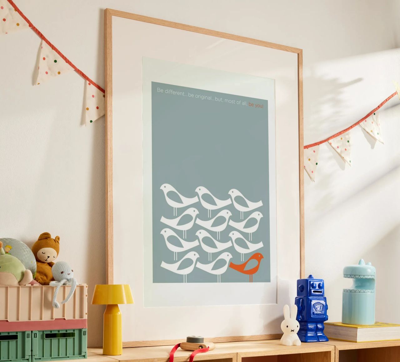 Birds Be Different Poster von Visual Philosophy