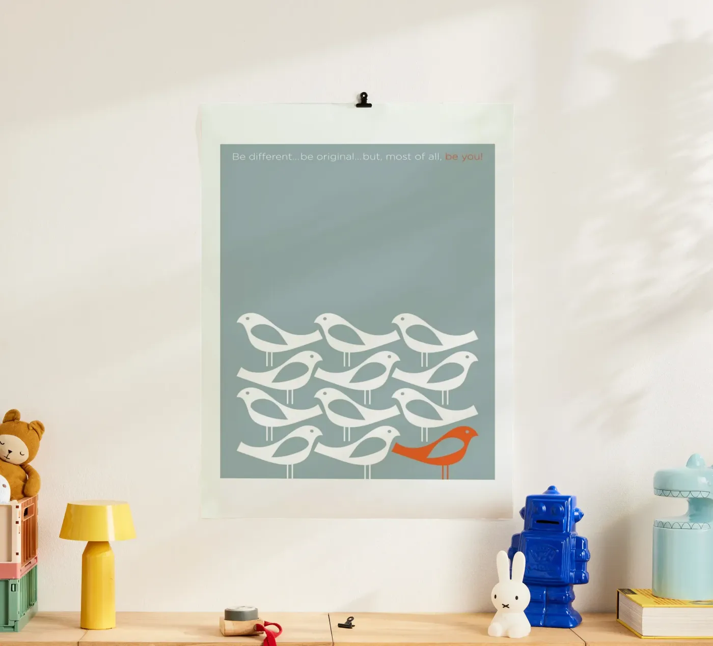 Birds Be Different poster da Visual Philosophy