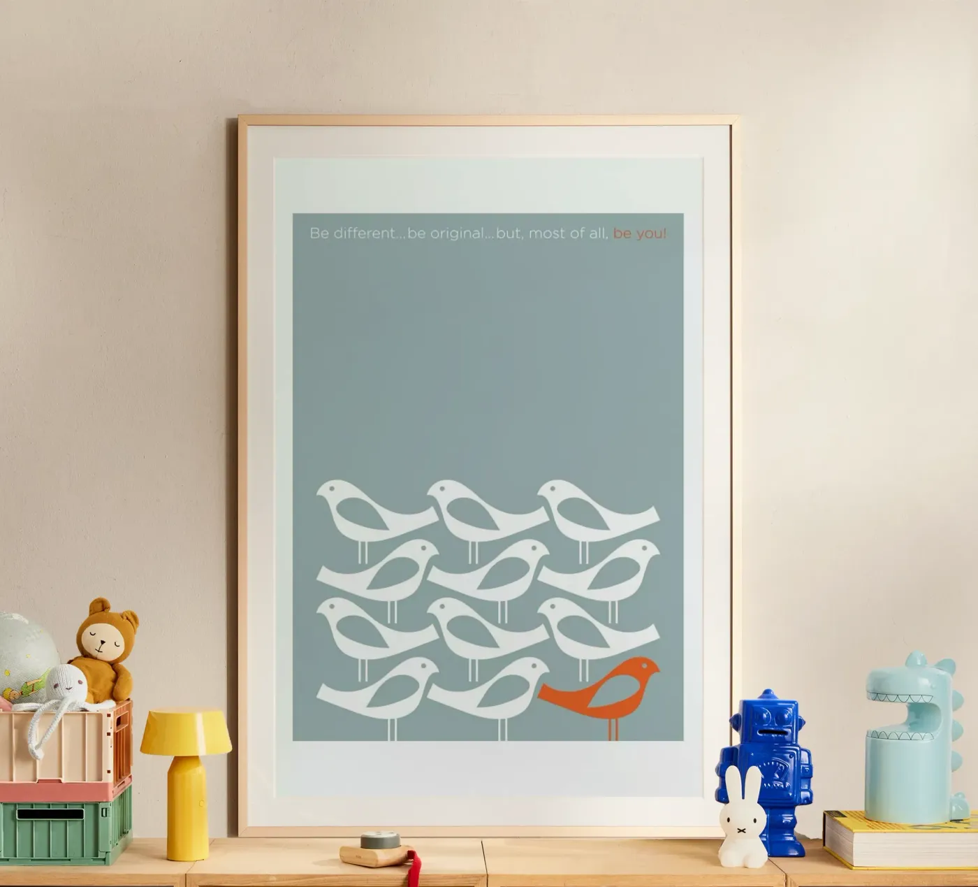 Birds Be Different poster da Visual Philosophy