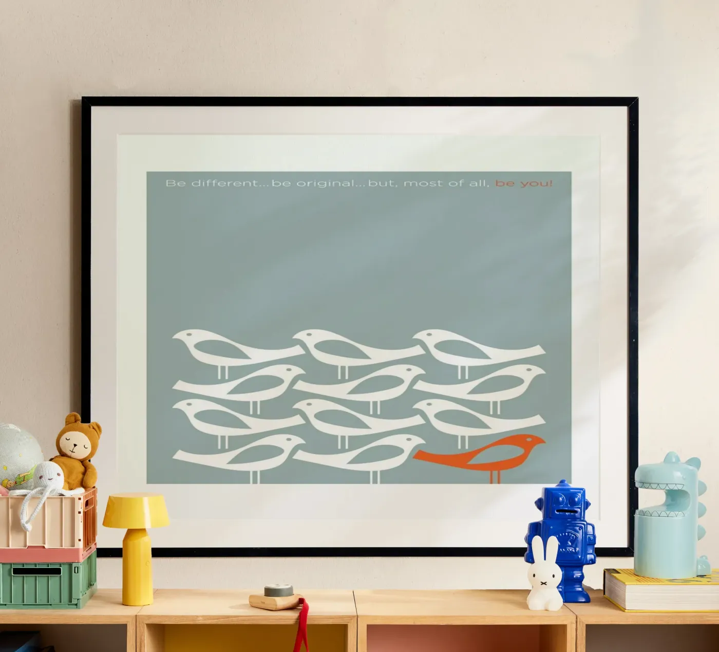 Birds Be Different poster da Visual Philosophy