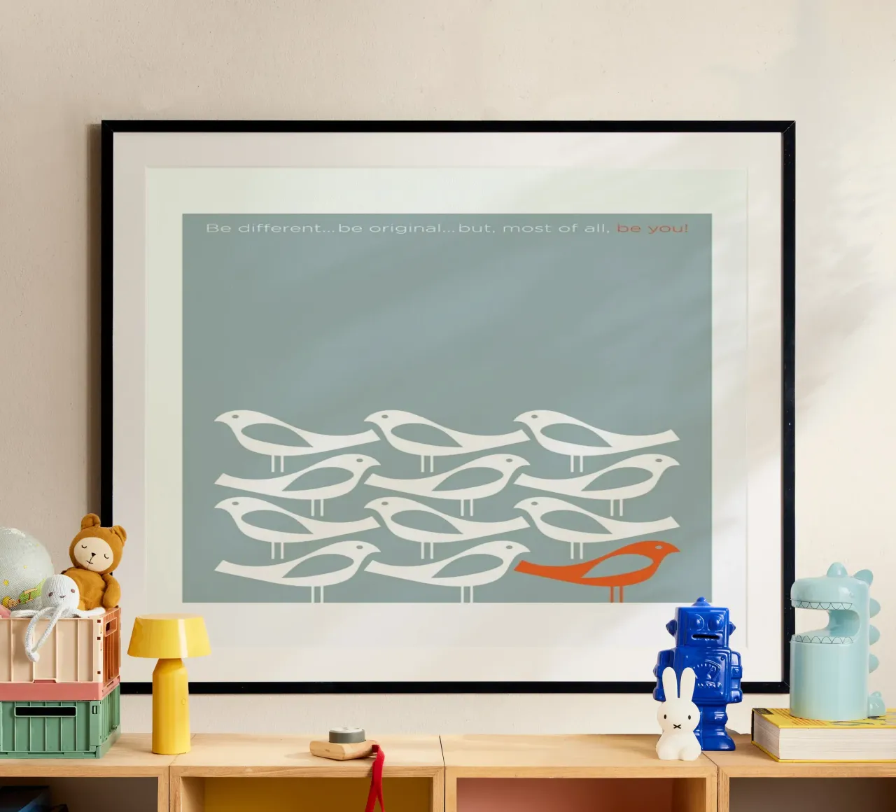 Birds Be Different poster da Visual Philosophy