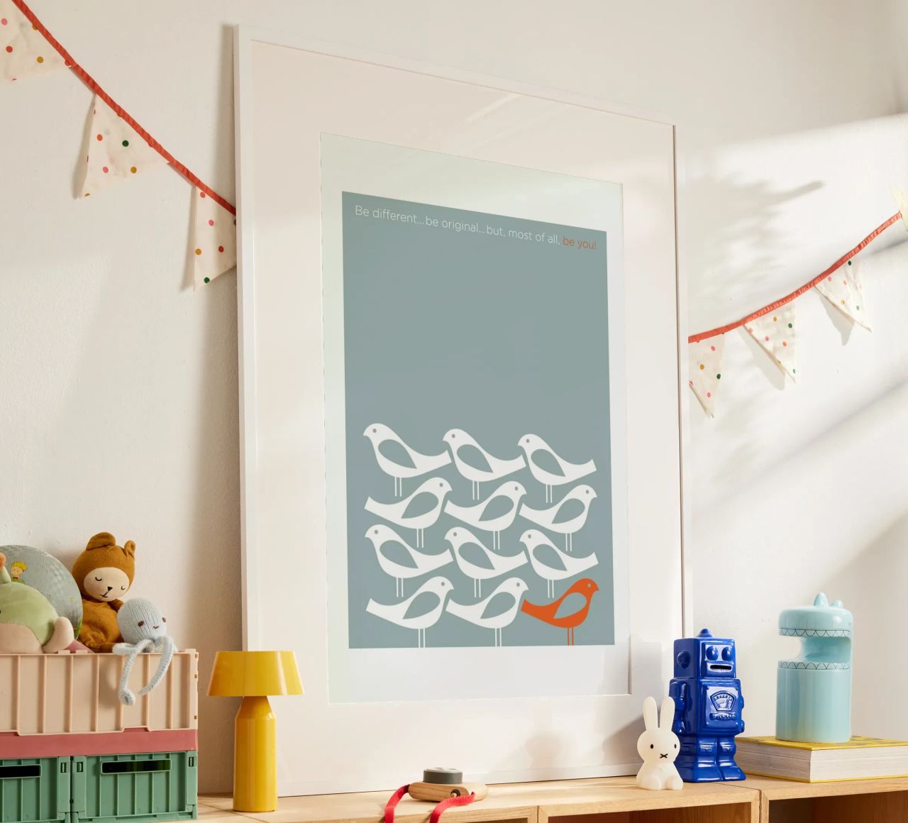 Birds Be Different Poster von Visual Philosophy