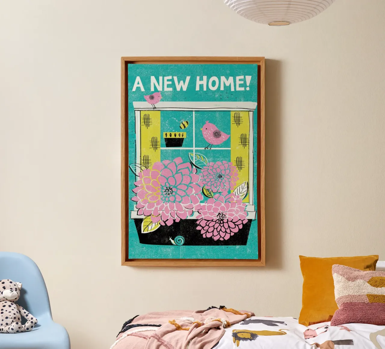 New Home canvas met Baklijst van Rocket68