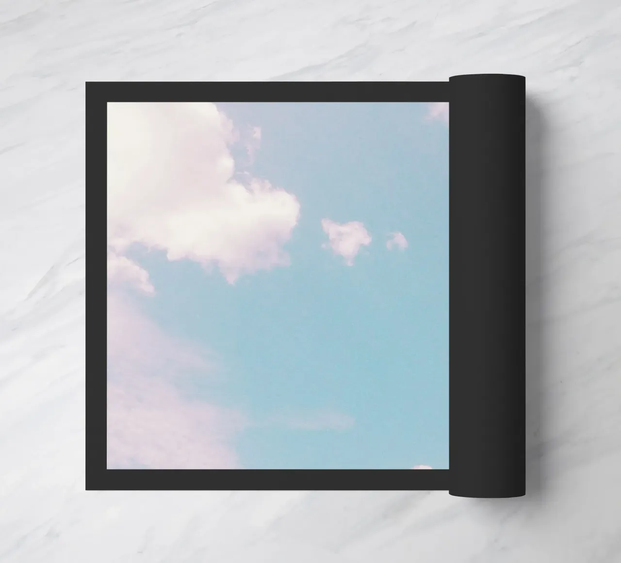 Every Cloud Has a Pink Lining doormat by Cassia Beck Photography