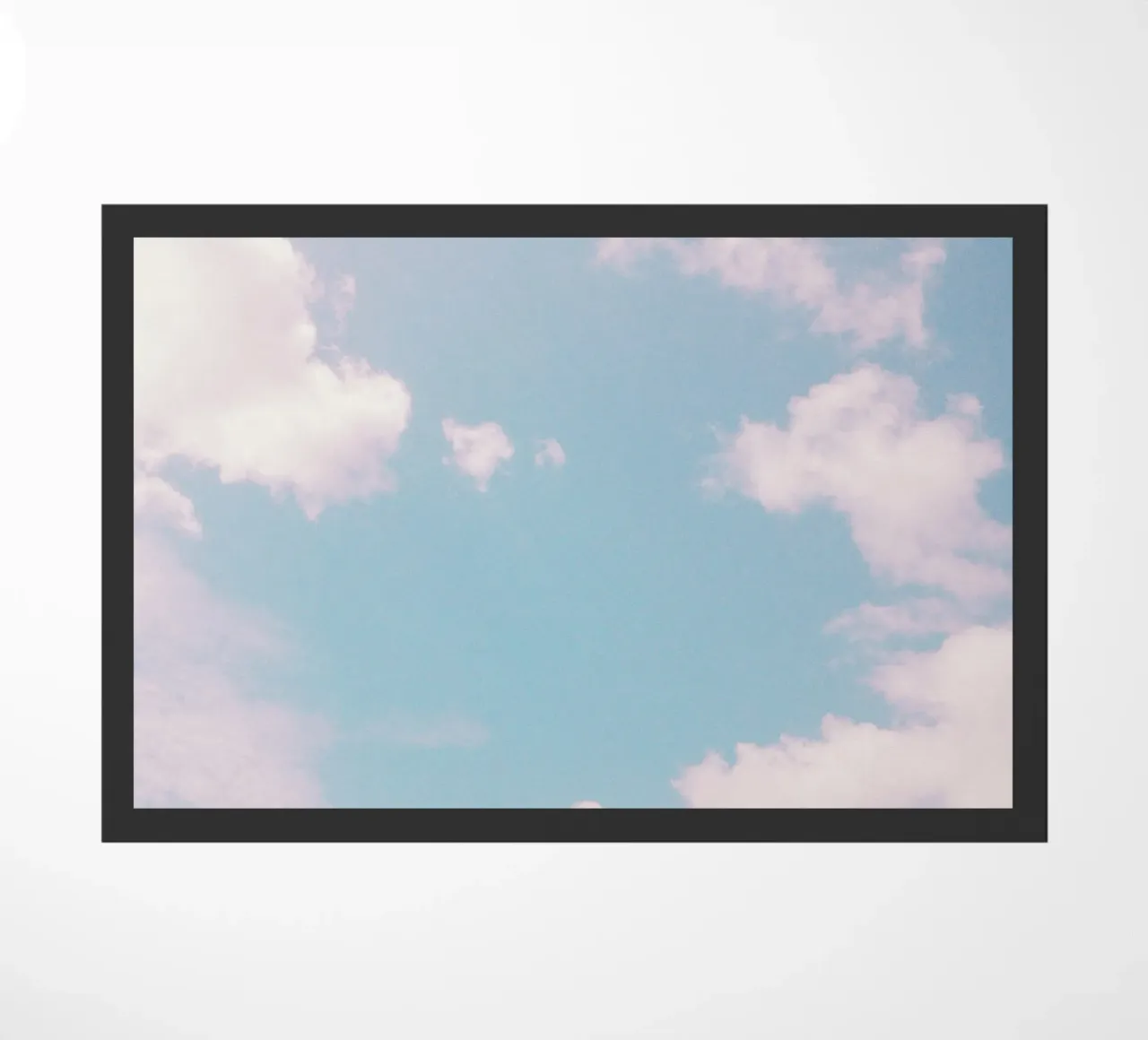 Every Cloud Has a Pink Lining doormat by Cassia Beck Photography