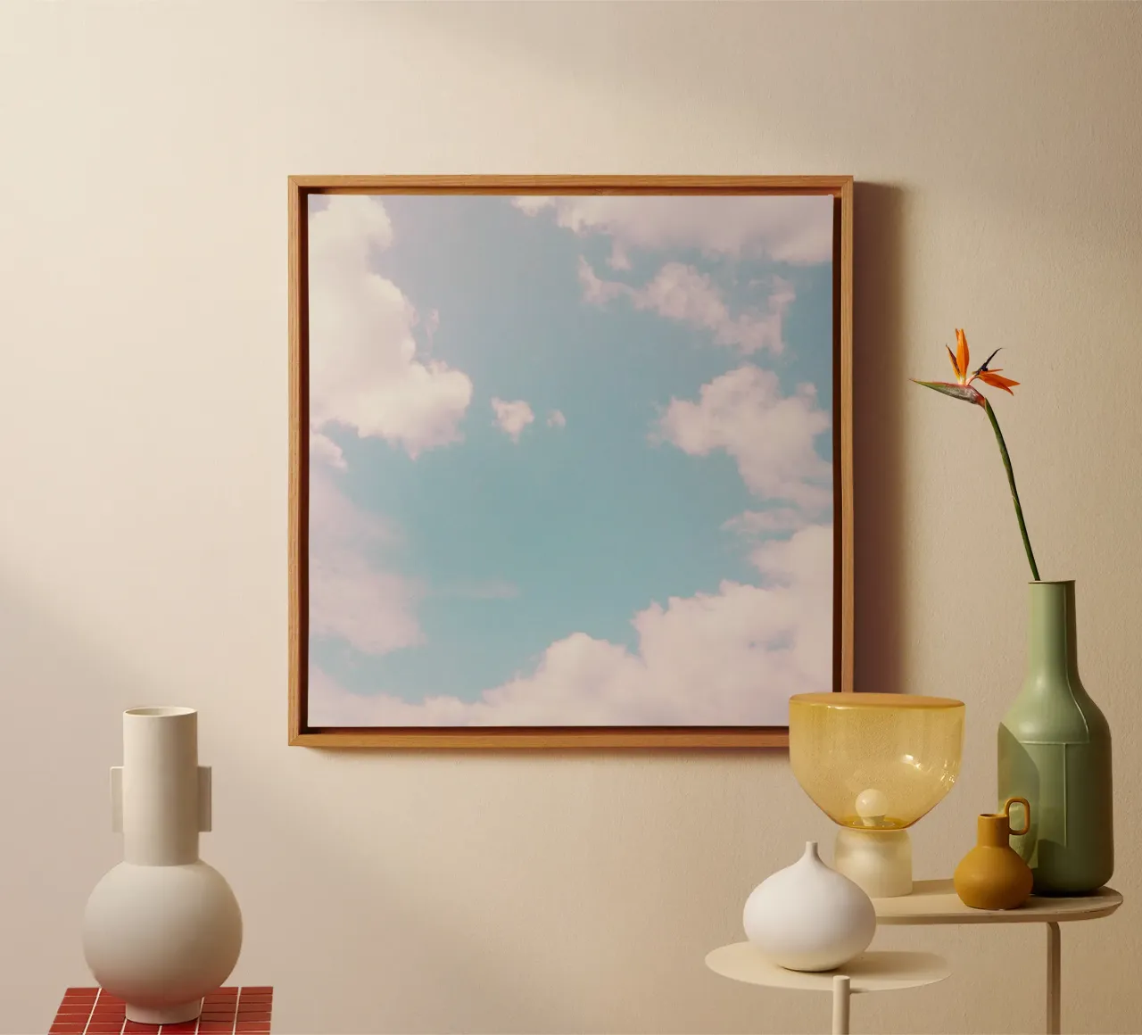 Every Cloud Has a Pink Lining canvas by Cassia Beck Photography