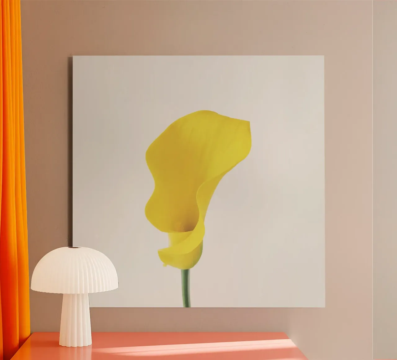 Yellow Calla Lily alluminio dibond da Cassia Beck Photography