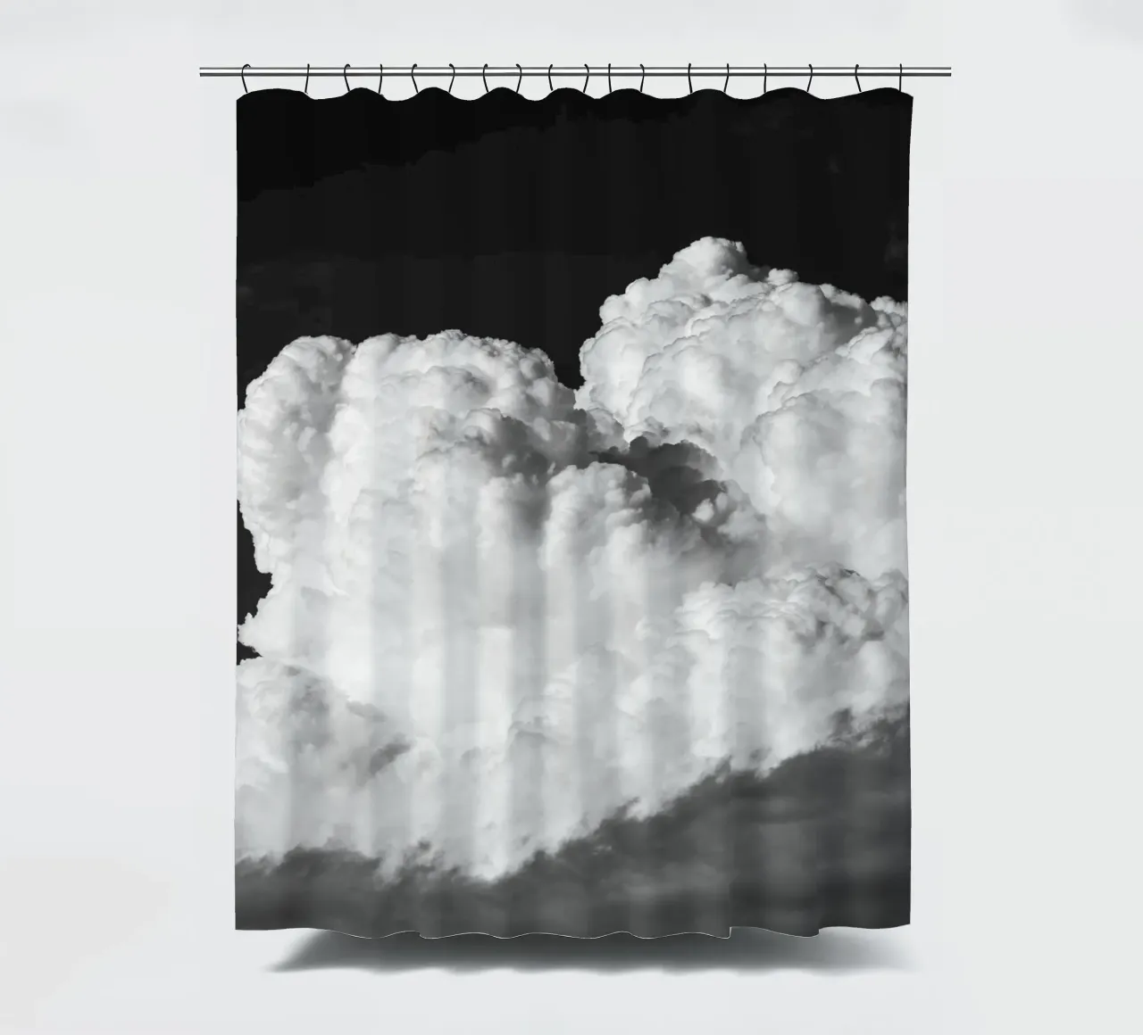 Movement in the sky #1 shower curtain by rafael campezato
