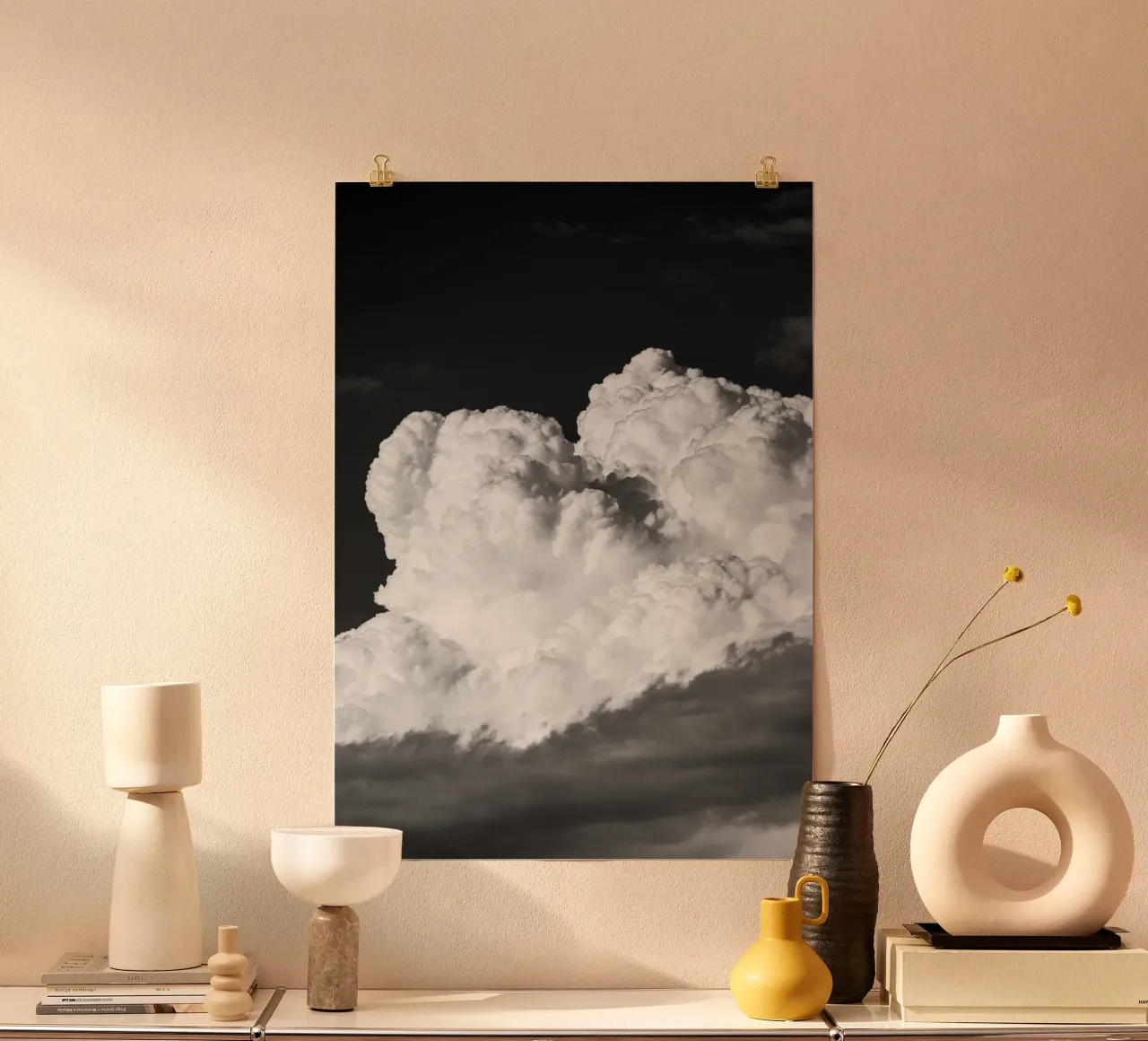 Movement in the sky #1 poster by rafael campezato
