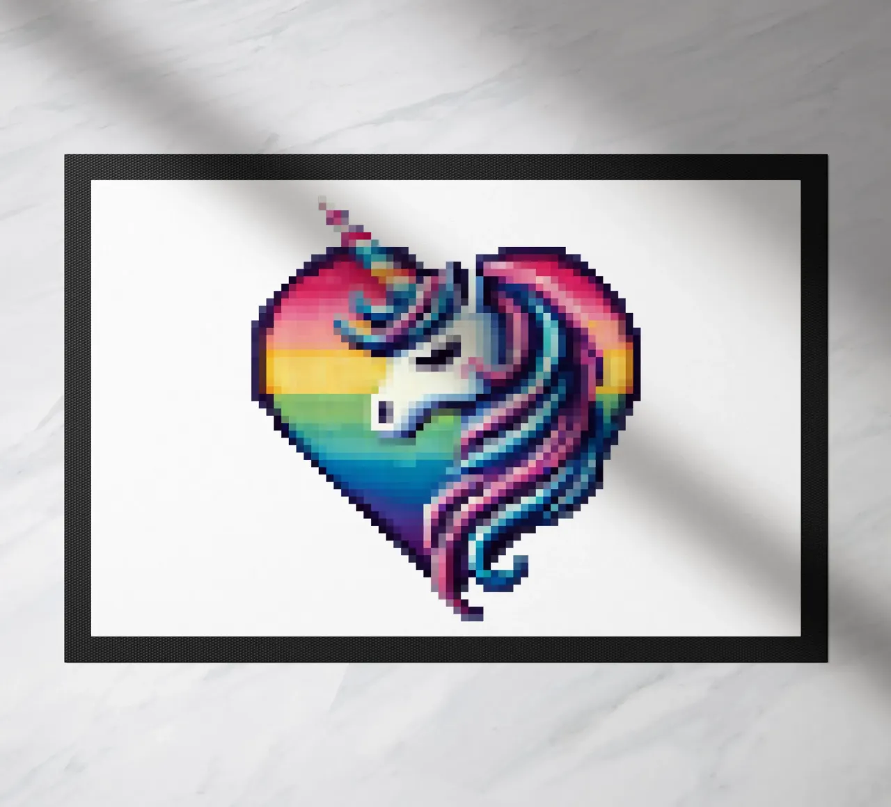 Cuore di unicorno - Pixelart zerbino da pixelart