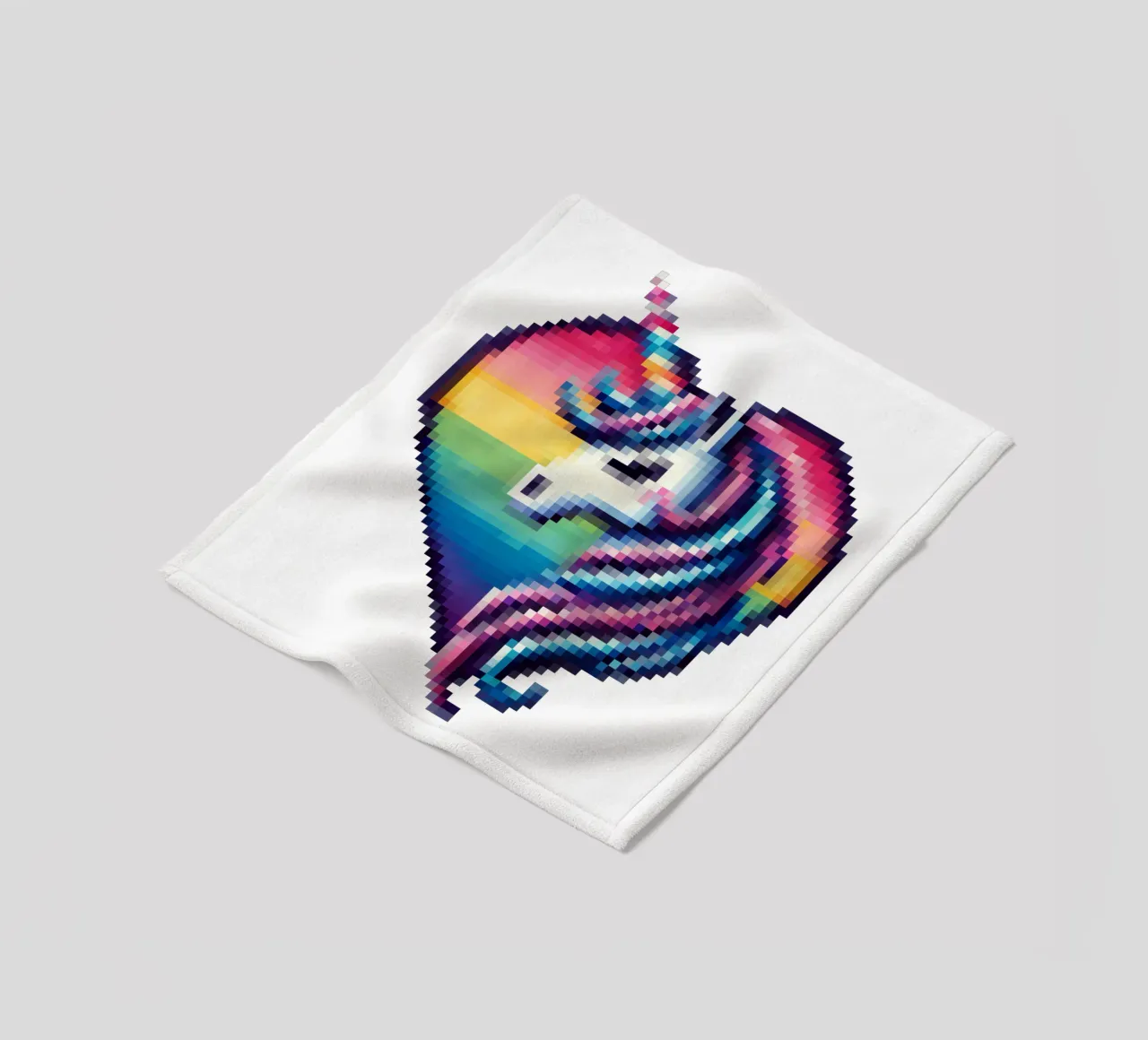Unicorn Herz - Pixelart Fleecedecke von pixelart