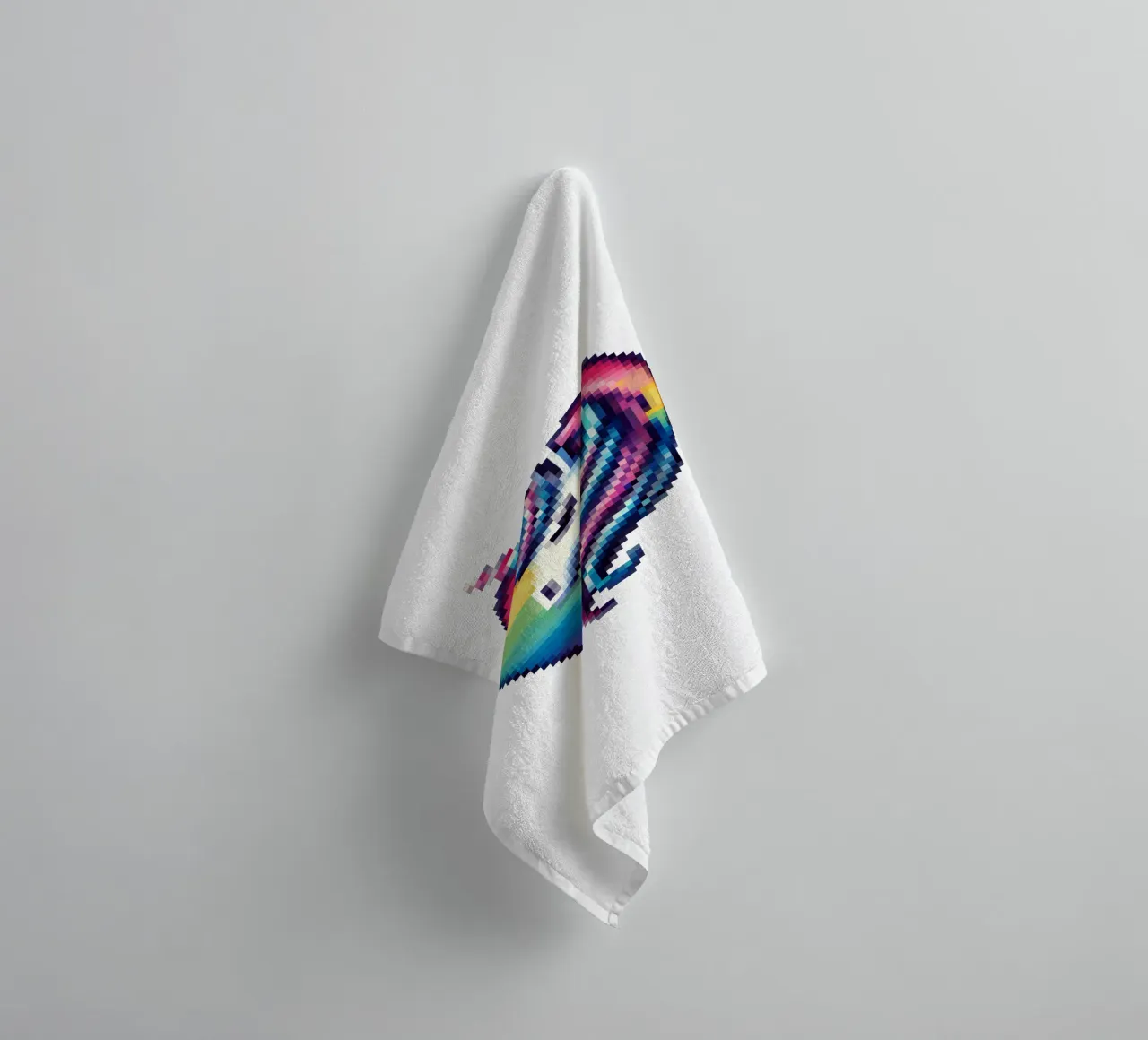 Unicorn heart - Pixelart towel by pixelart