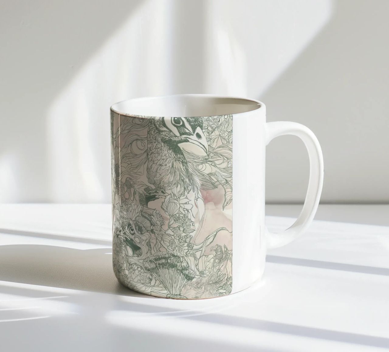 pavoni1 taza de cerámica de Giulio Iurissevich
