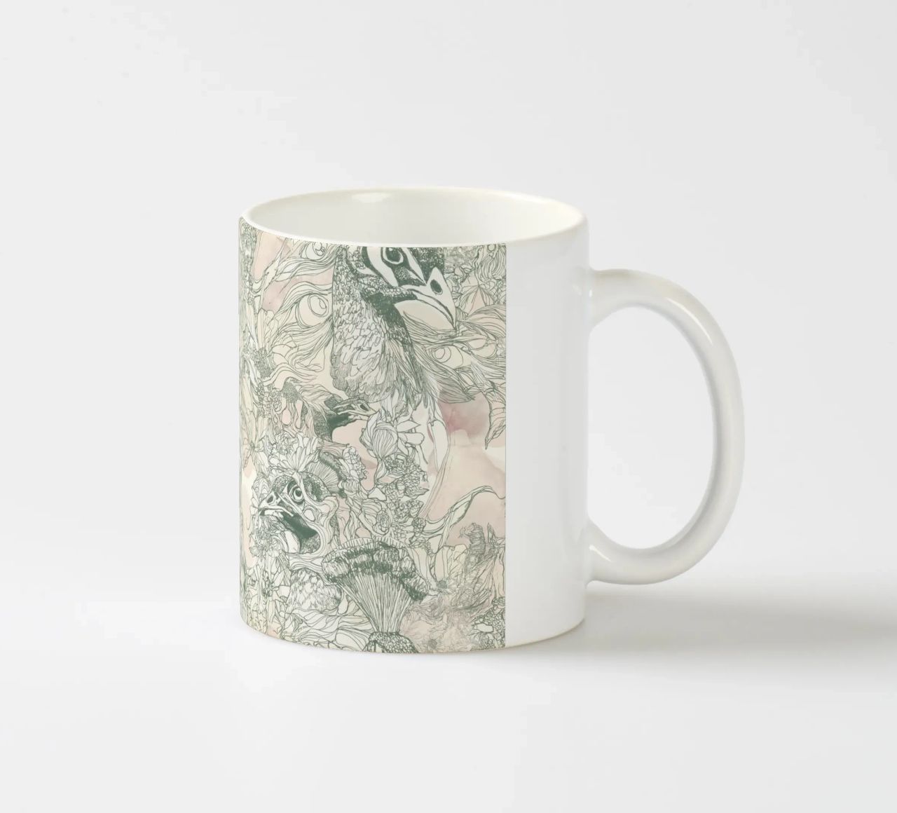 pavoni1 taza de cerámica de Giulio Iurissevich