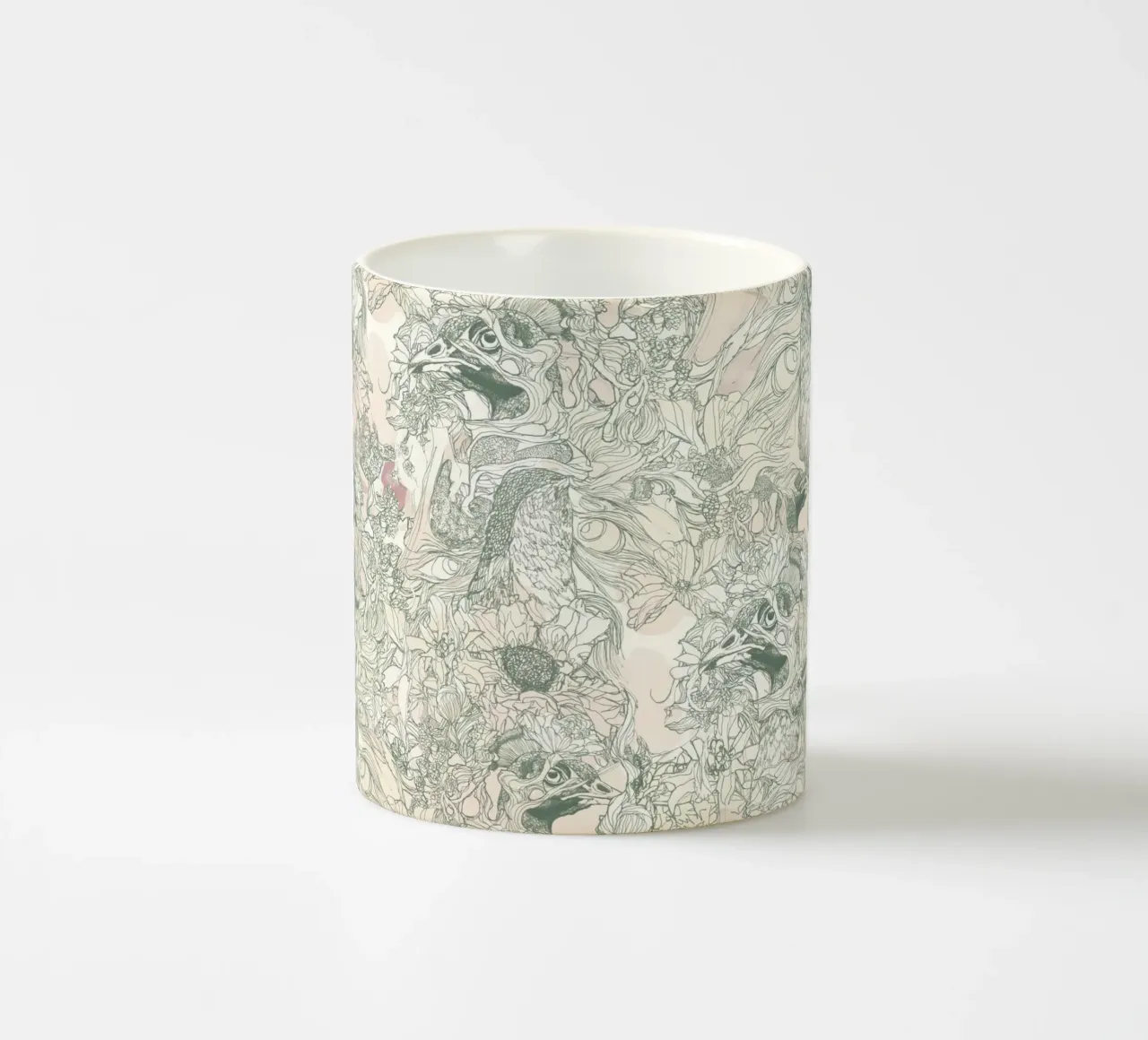 pavoni1 Keramik Tasse von Giulio Iurissevich