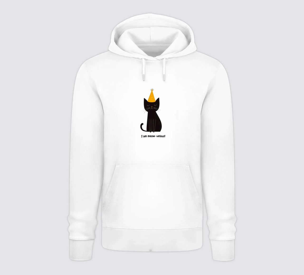 Gatto con messaggio positivo felpa con cappuccio da Street Boutique