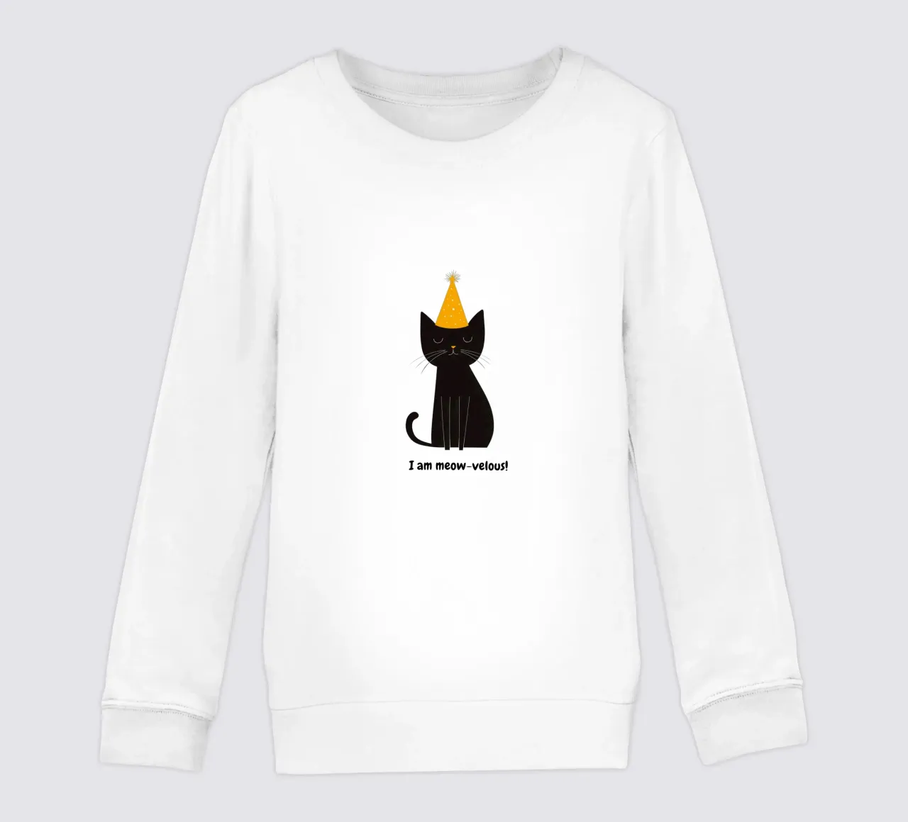 Gatto con messaggio positivo felpa bambino da Street Boutique