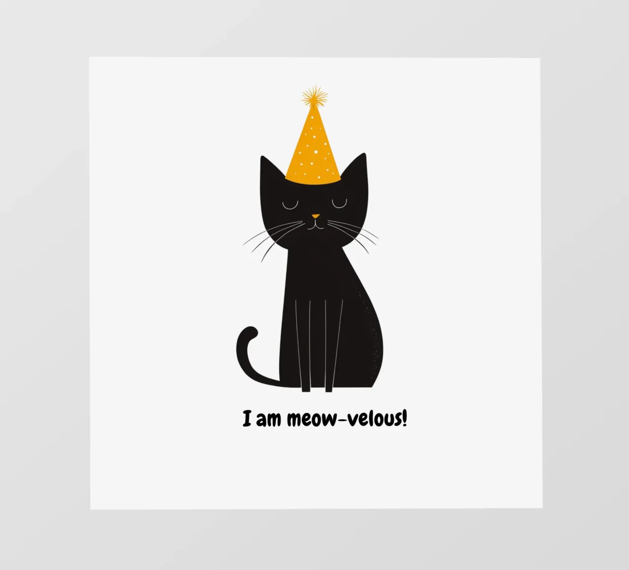 Gatto con messaggio positivo pellicola backlit da Street Boutique