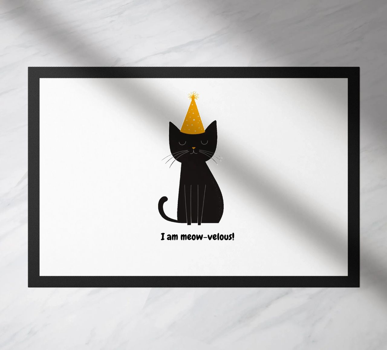Gatto con messaggio positivo zerbino da Street Boutique