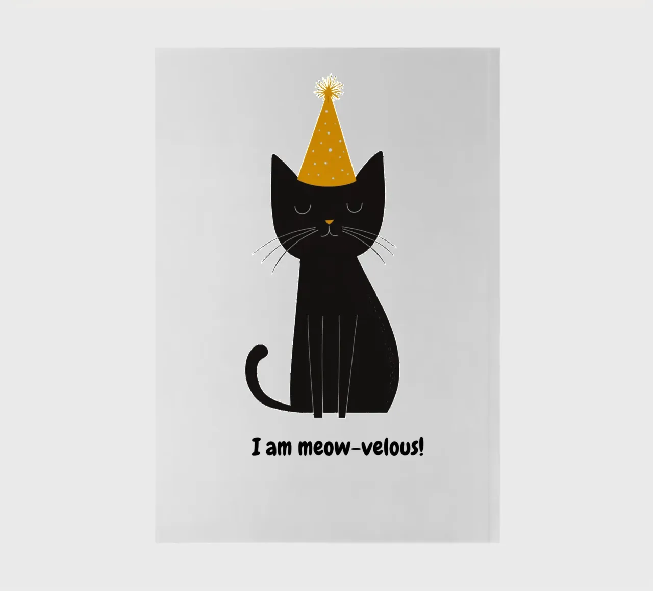 Chat avec message positif carnet de notes de Street Boutique