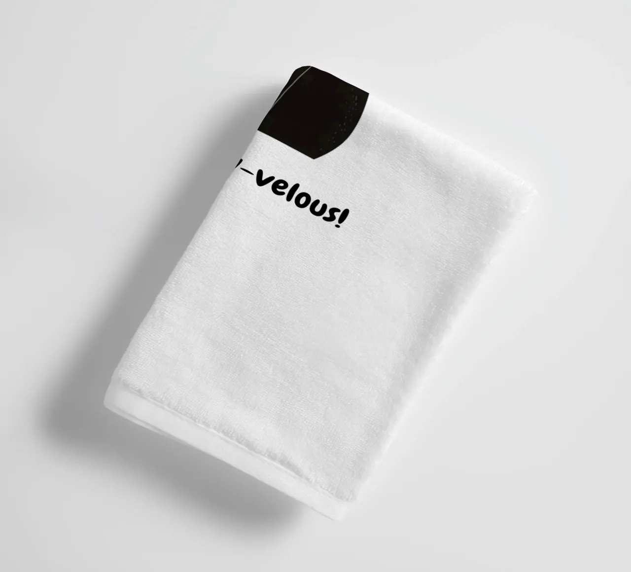 Cat with positive message towel by Street Boutique