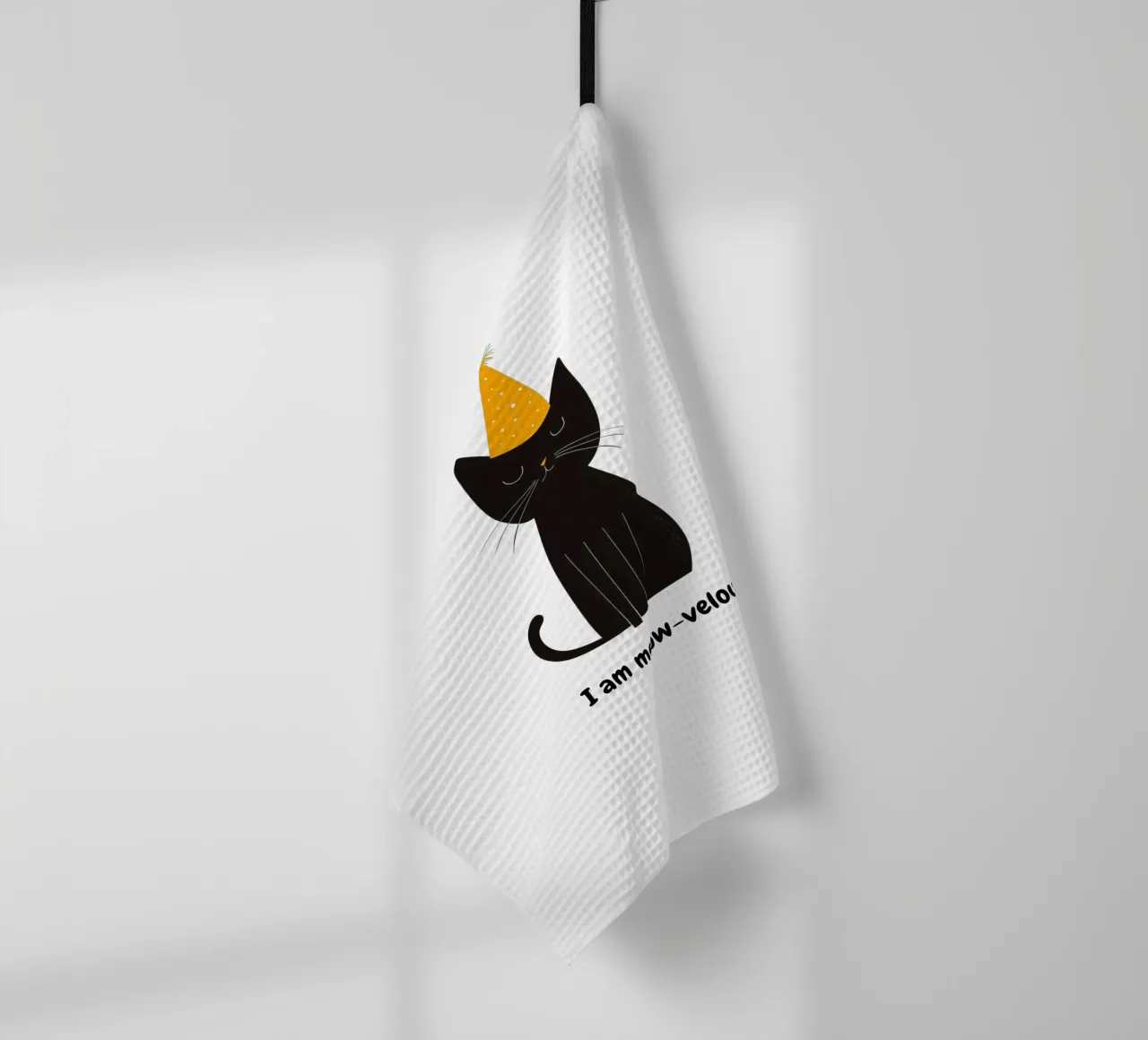 Chat avec message positif torchon de Street Boutique