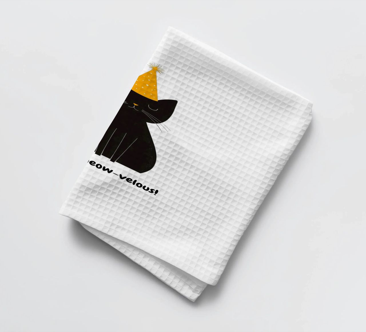 Chat avec message positif torchon de Street Boutique