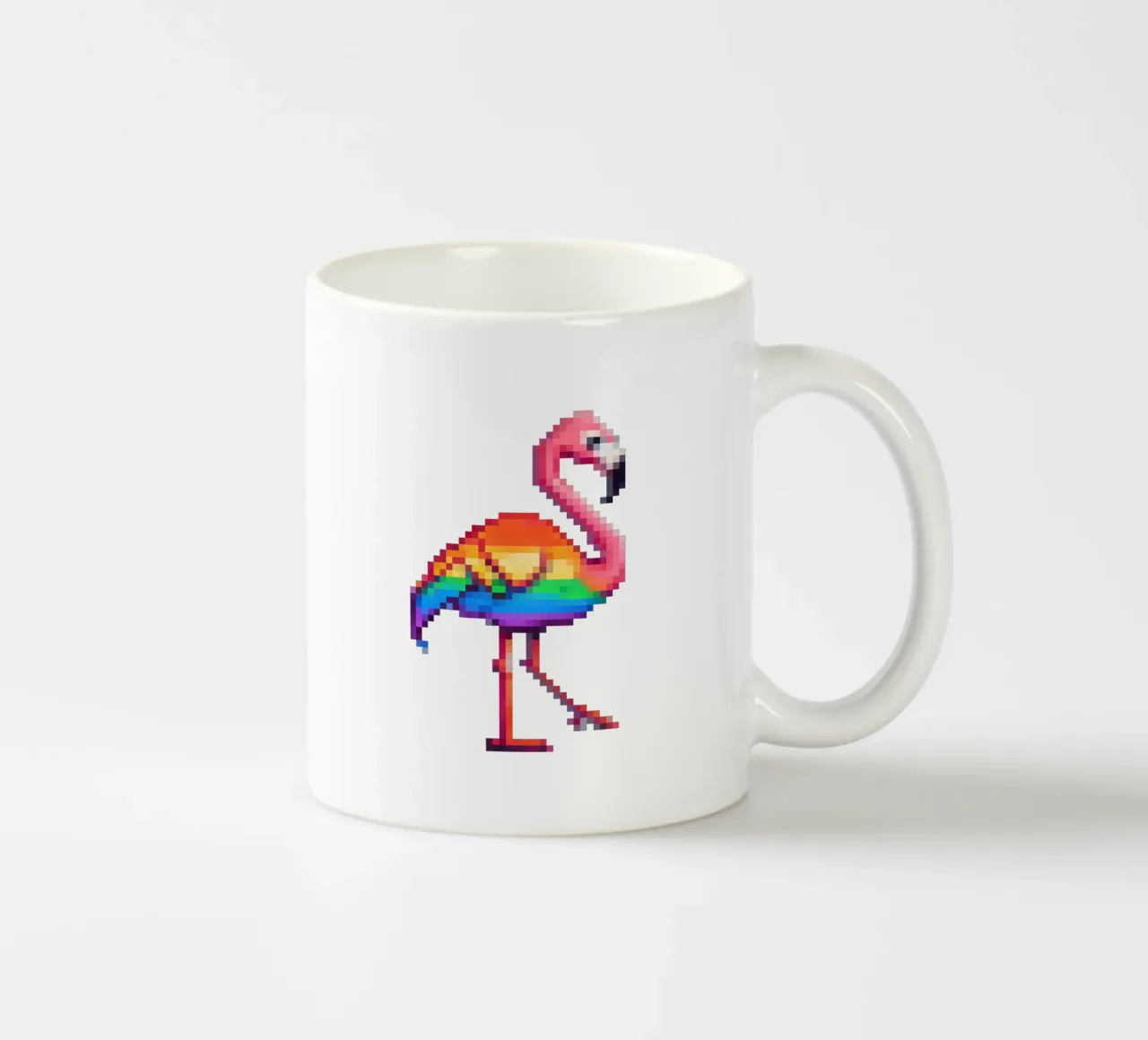 Fenicottero LGBTQ - Pixelart tazza in ceramica da pixelart