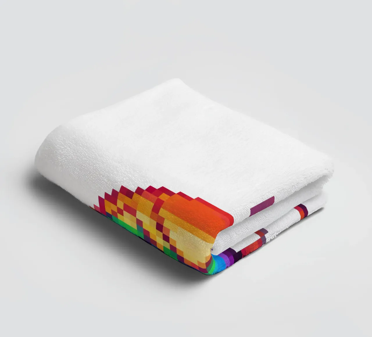 LGBTQ flamingo - Pixelart towel by pixelart