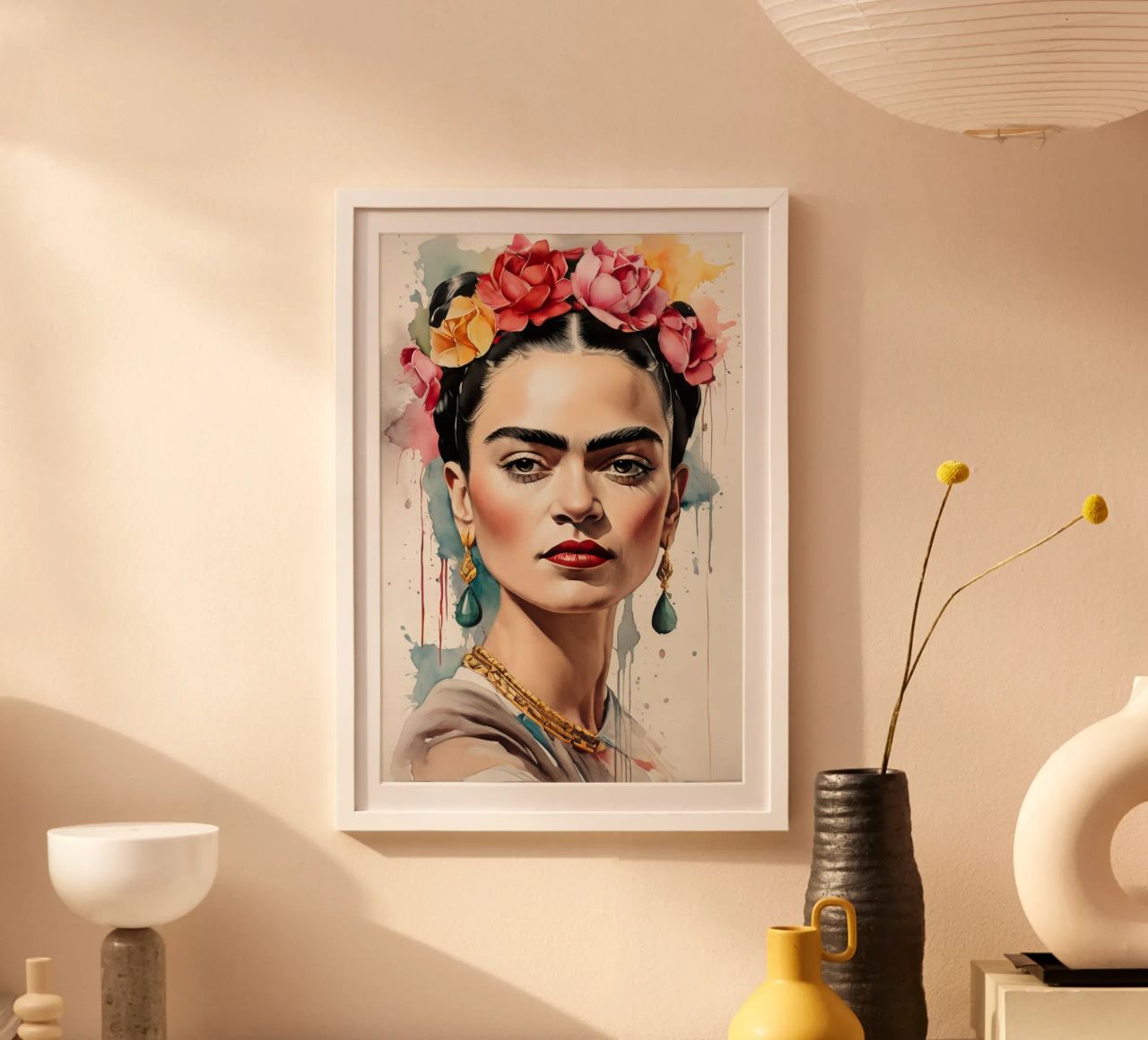 Frida Kahlo Porträt Poster von ARTVI-SHOP
