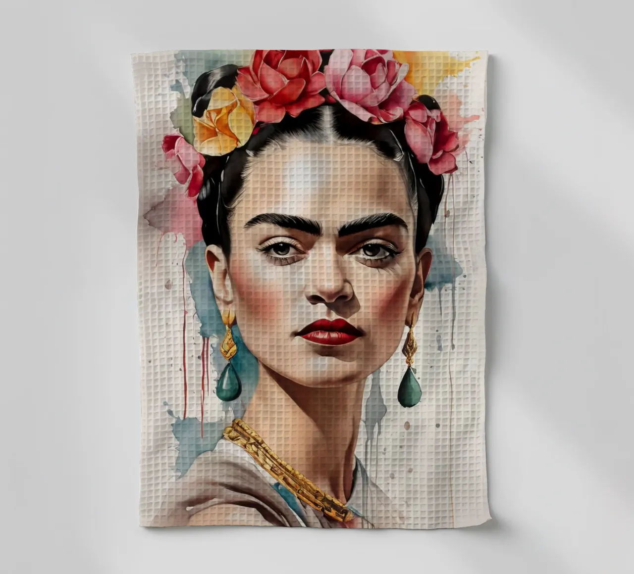 Ritratto di Frida Kahlo canovaccio da cucina da 🎁 ARTVI-SHOP