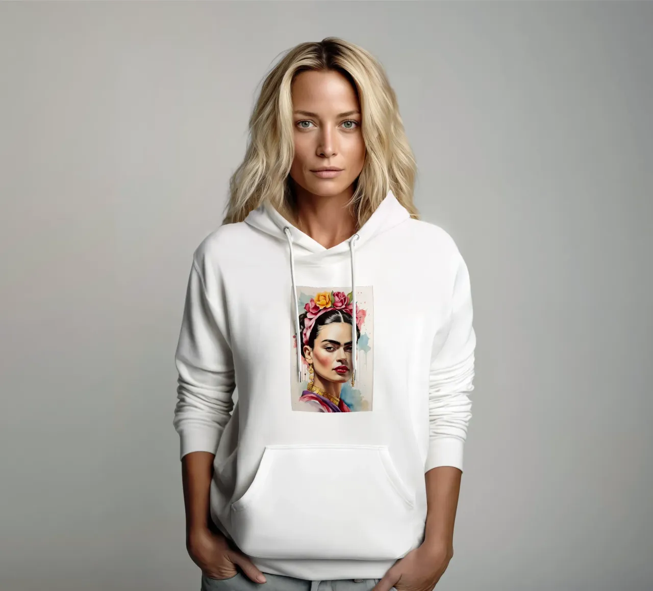 Ritratto di Frida Kahlo felpa con cappuccio da 🎁 ARTVI-SHOP