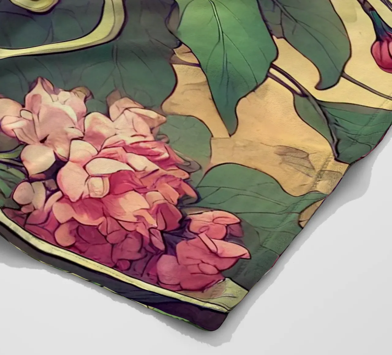 Lilac fleece blanket by Art-Nouveau-Dsg