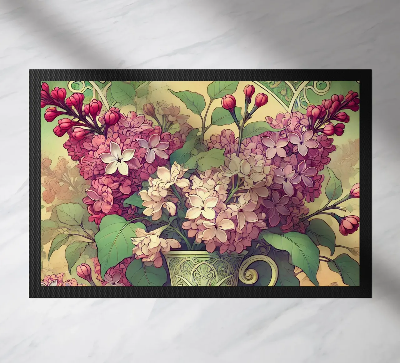 Lilla zerbino da Art-Nouveau-Dsg