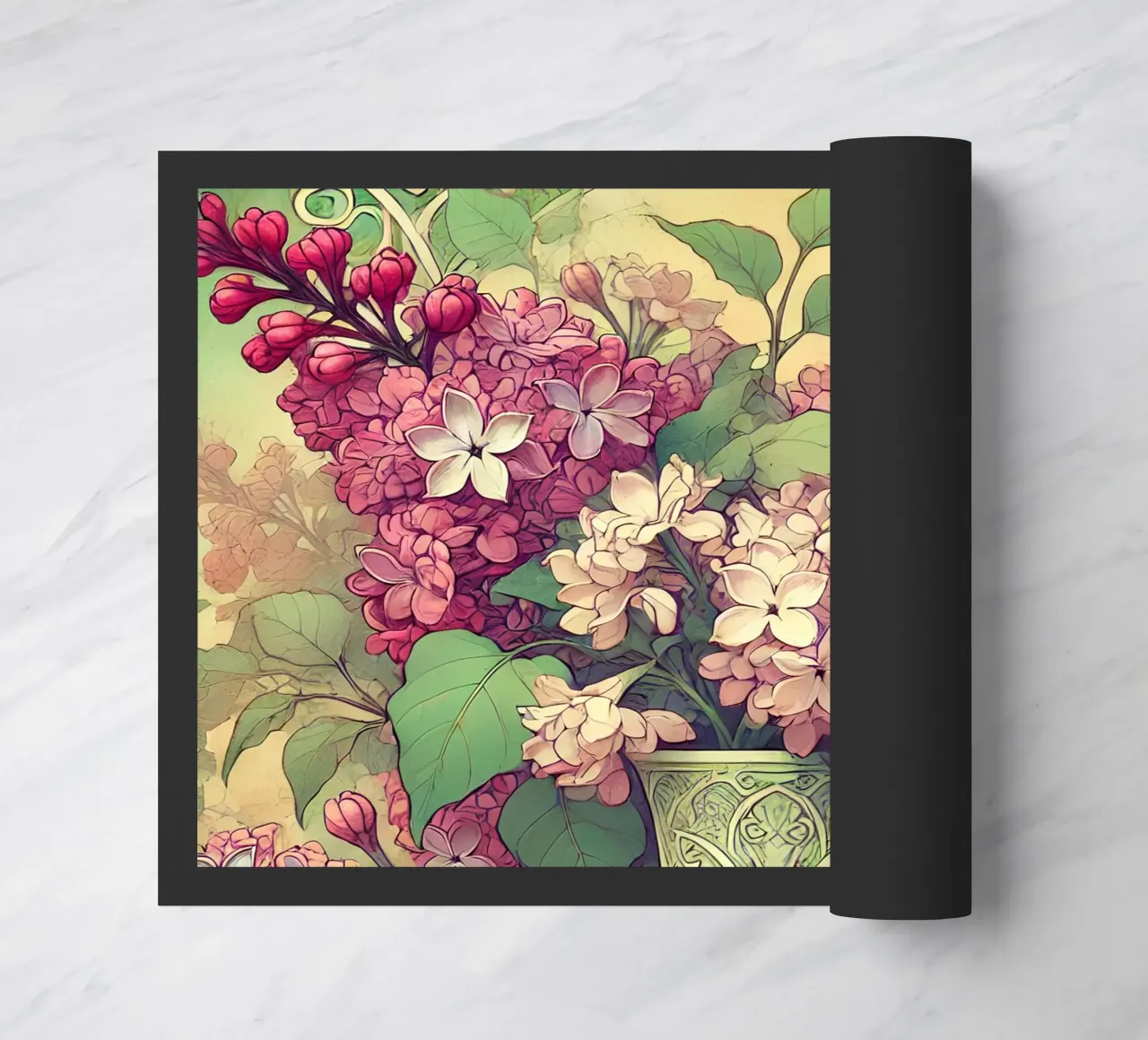 Lilla zerbino da Art-Nouveau-Dsg