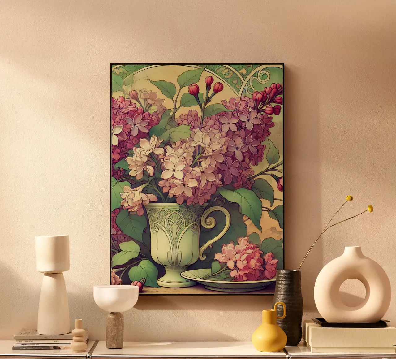 Lilac acrylic glass by Art-Nouveau-Dsg