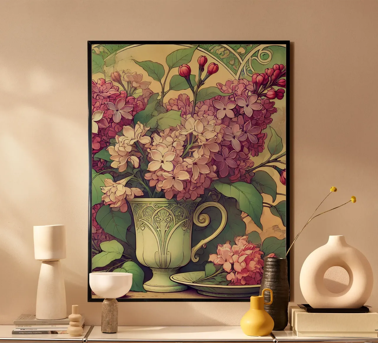 Lilla poster da Art-Nouveau-Dsg