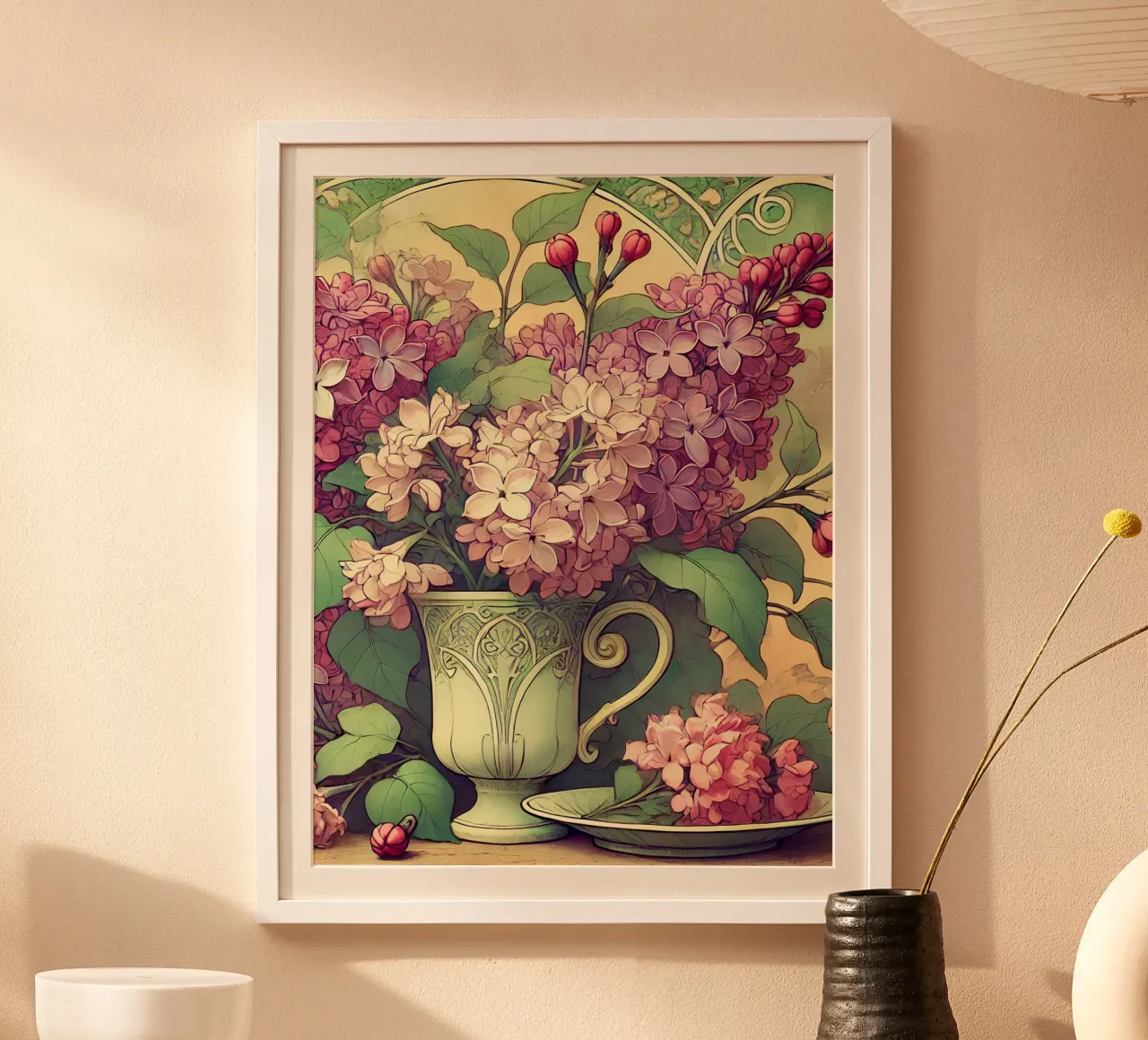 Lilla poster da Art-Nouveau-Dsg