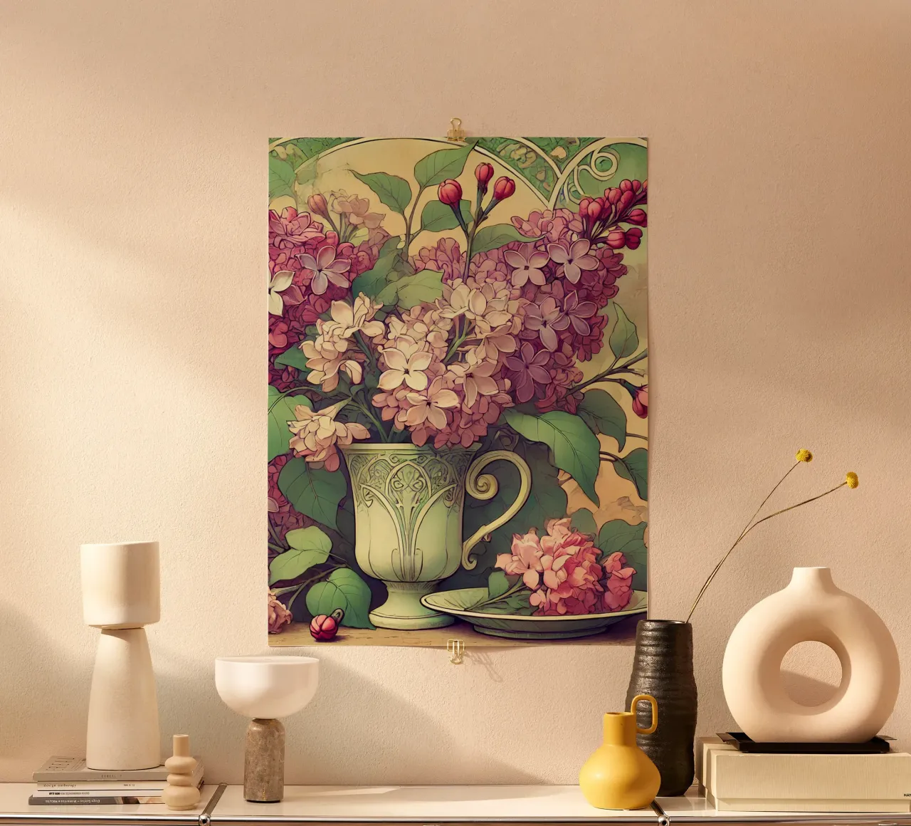 Lilla poster da Art-Nouveau-Dsg